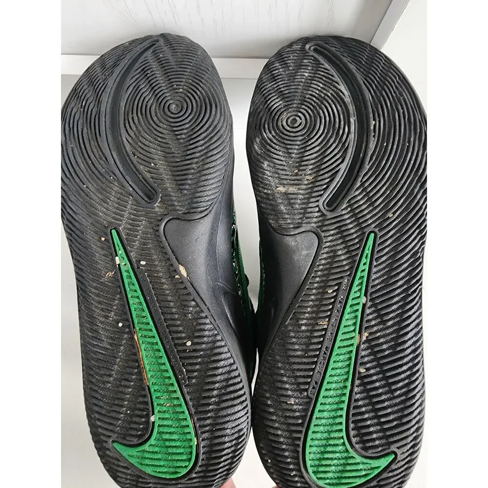 Nike Team Hustle D 9 DIGI (GS) Sz‎ 3.5Y Kids Black/Green Boys Sneaker